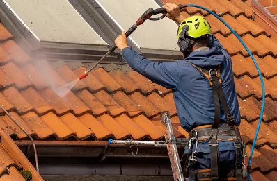 Démoussage et hydrofuge de toiture à Coisy